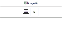 Tablet Screenshot of lingotip.com
